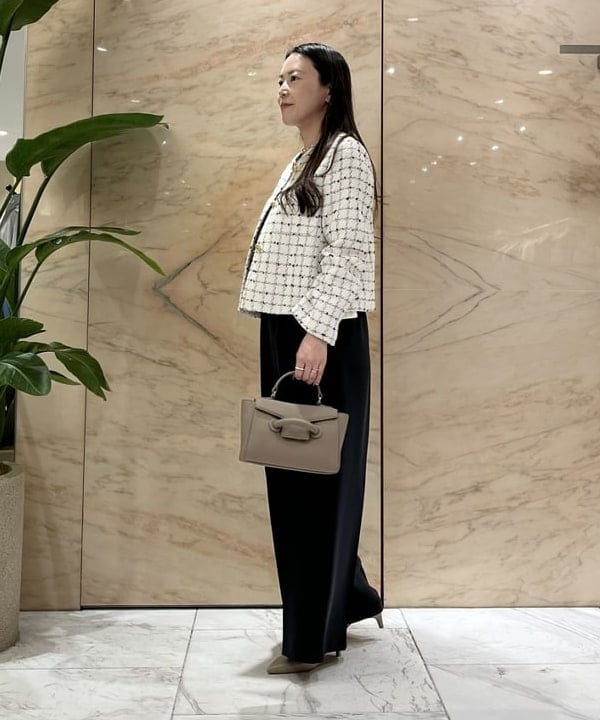 関 桂子さんの「BEAMS WOMEN｜トリプルクロス オールインワン＊」を使ったコーディネート