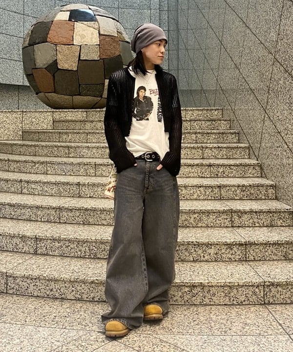 はるひむさんの「BEAMS WOMEN｜メッシュフロントホック カーディガン」を使ったコーディネート
