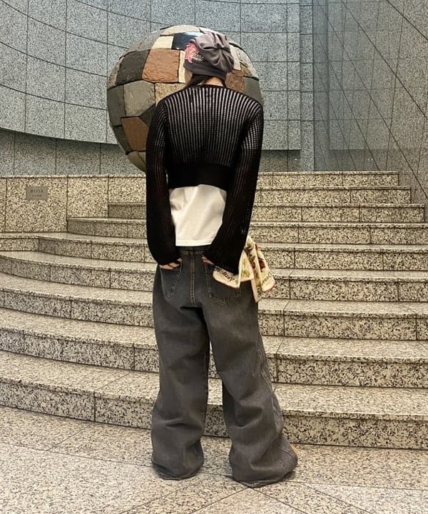 はるひむさんの「BEAMS WOMEN｜メッシュフロントホック カーディガン」を使ったコーディネート