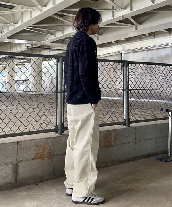 槙山 賢斗さんの「BEAMS WOMEN｜5ゲージ メッシュ ポロシャツ」を使ったコーディネート