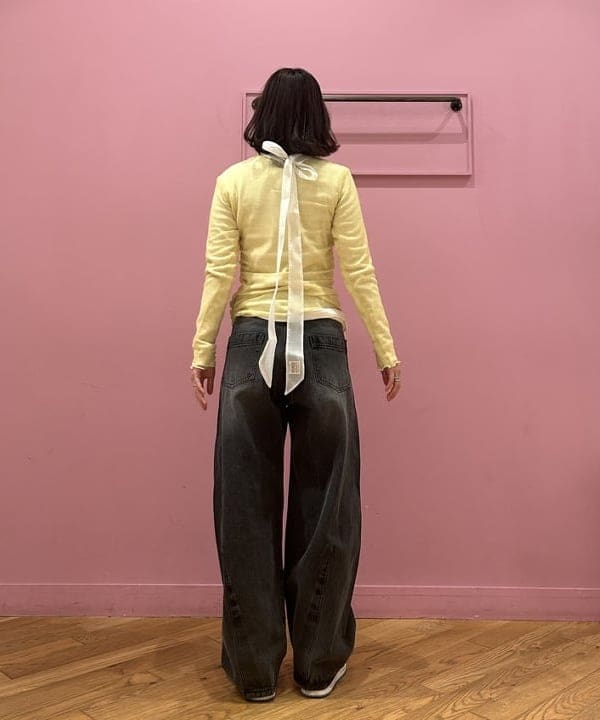 リズさんの「BEAMS WOMEN｜デニム バレル パンツ」を使ったコーディネート