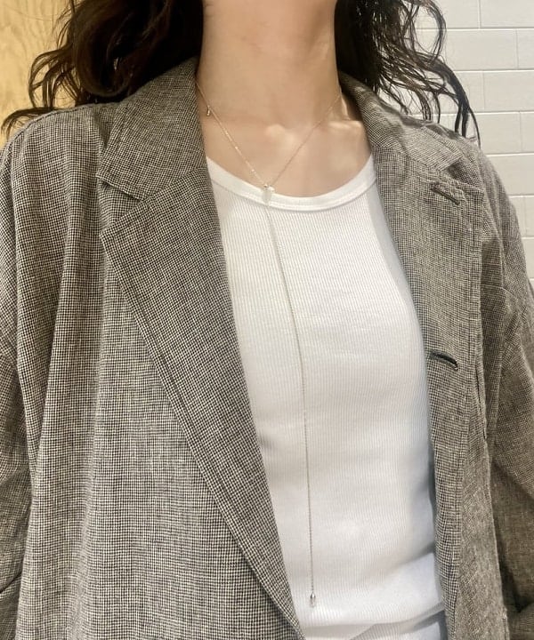 笠井 祐希さんの「BEAMS WOMEN｜ストライプ チェック ビッグ ジャケット」を使ったコーディネート