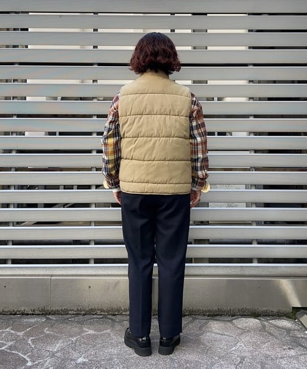 まつむさんの「BEAMS WOMEN｜BEAMS BOY / ポリエステル ウール シンチ バック スラックス」を使ったコーディネート