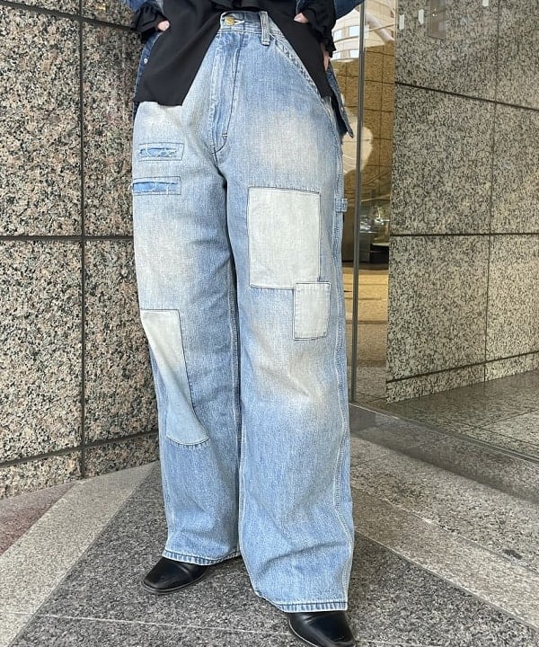 田中 里実さんの「BEAMS WOMEN｜【別注】Lee / ダメージ & リペア ウエスタン シャツ」を使ったコーディネート