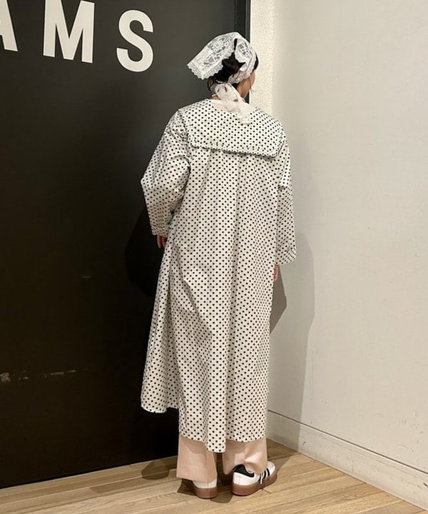 早川 萌子さんの「BEAMS WOMEN｜ドット セーラー カラー ワンピース」を使ったコーディネート