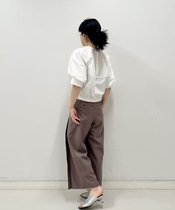 kigoさんの「BEAMS WOMEN｜RBS / ハーフスリーブ バルーン ブラウス」を使ったコーディネート