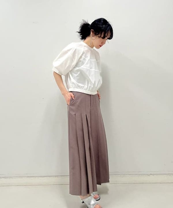 kigoさんの「BEAMS WOMEN｜RBS / ハーフスリーブ バルーン ブラウス」を使ったコーディネート