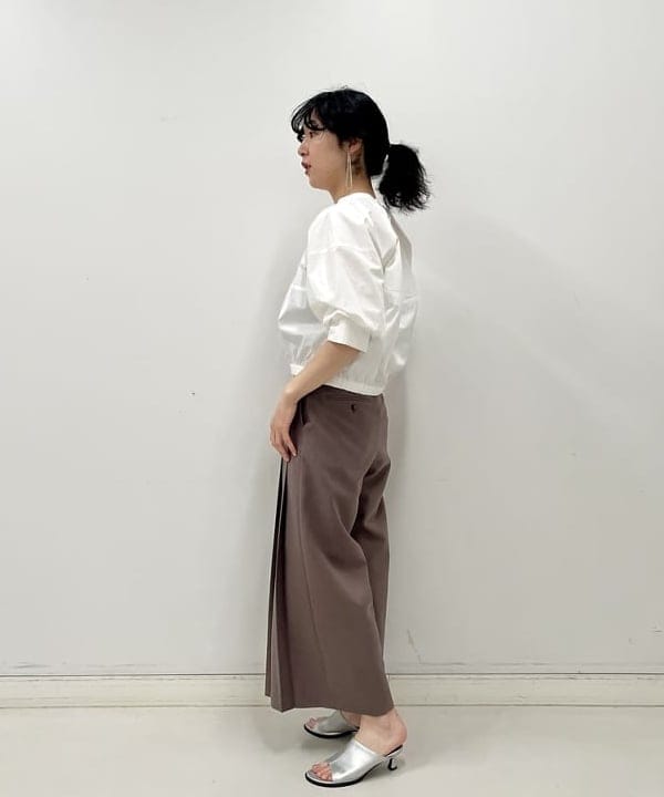 kigoさんの「BEAMS WOMEN｜RBS / ハーフスリーブ バルーン ブラウス」を使ったコーディネート