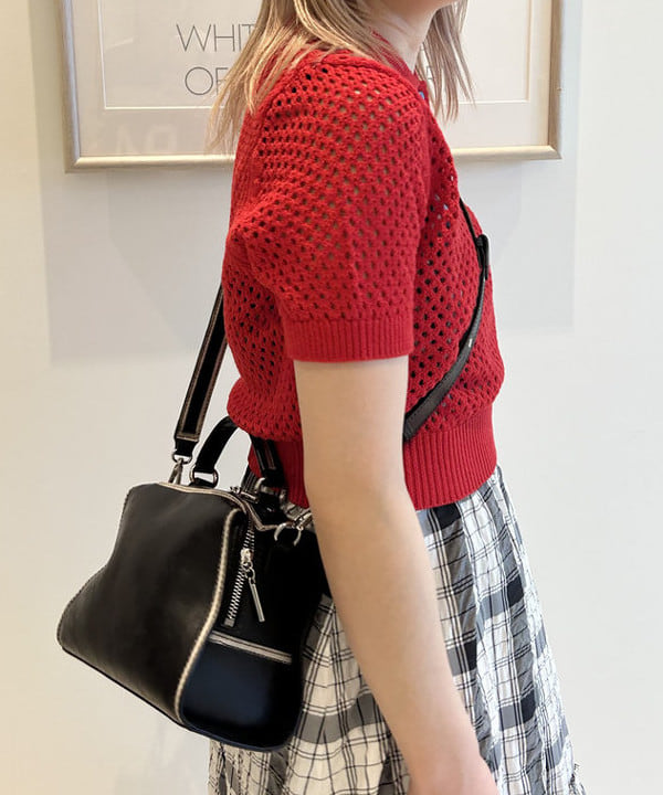 ナカノ アイさんの「BEAMS WOMEN｜メッシュ ニット ポロシャツ」を使ったコーディネート