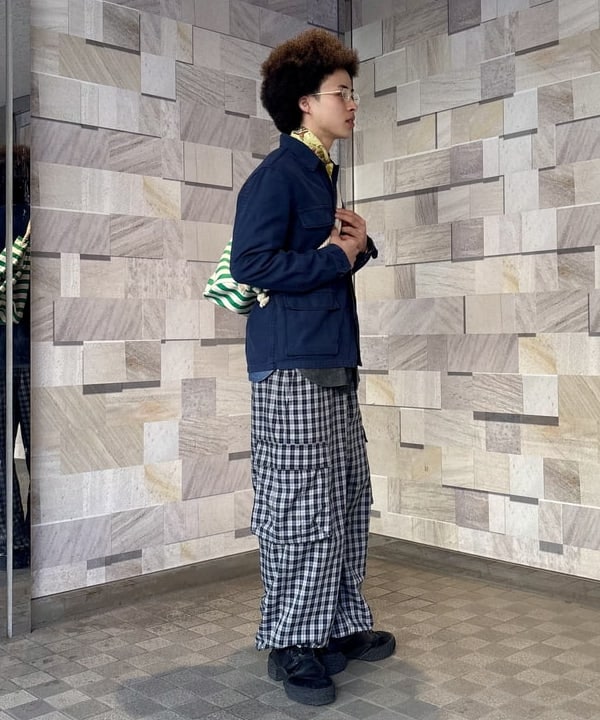 アキヤマさんの「REMI RELIEF × BEAMS PLUS / 別注 ミリタリー シャツ ジャケット」を使ったコーディネート