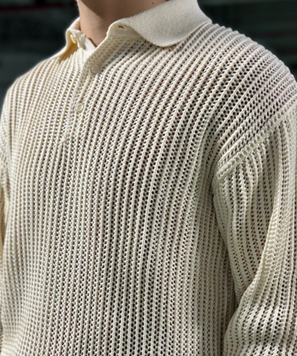 Kellyさんの「BEAMS WOMEN｜メッシュ ニット ポロシャツ」を使ったコーディネート