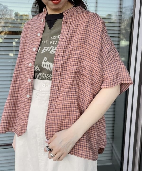 おのすさんの「BEAMS WOMEN｜【別注】Jackman / リンガー リブ Tシャツ 25SS」を使ったコーディネート