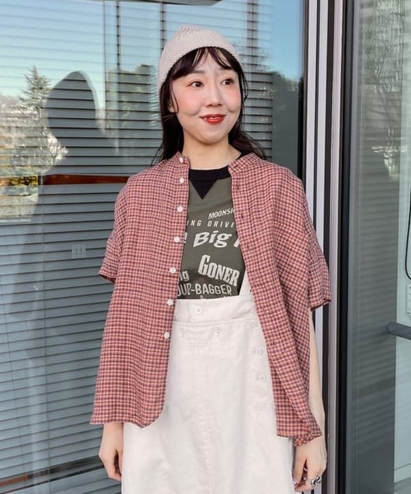 おのすさんの「BEAMS WOMEN｜【別注】Jackman / リンガー リブ Tシャツ 25SS」を使ったコーディネート
