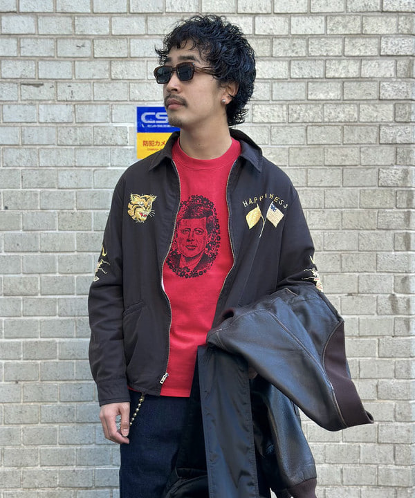 中川 裕希さんの「BEAMS WOMEN｜ユーズド加工 レザー ショートブルゾン」を使ったコーディネート