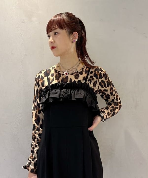 りかちょび/岸本梨佳さんの「BEAMS WOMEN｜フリル ギャザー サロペット」を使ったコーディネート