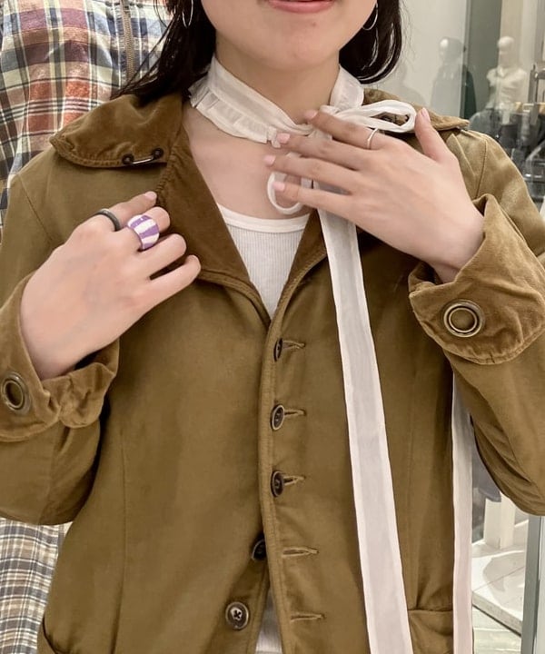 小原 もこさんの「BEAMS WOMEN｜maturely / デタッチ ボウタイ」を使ったコーディネート