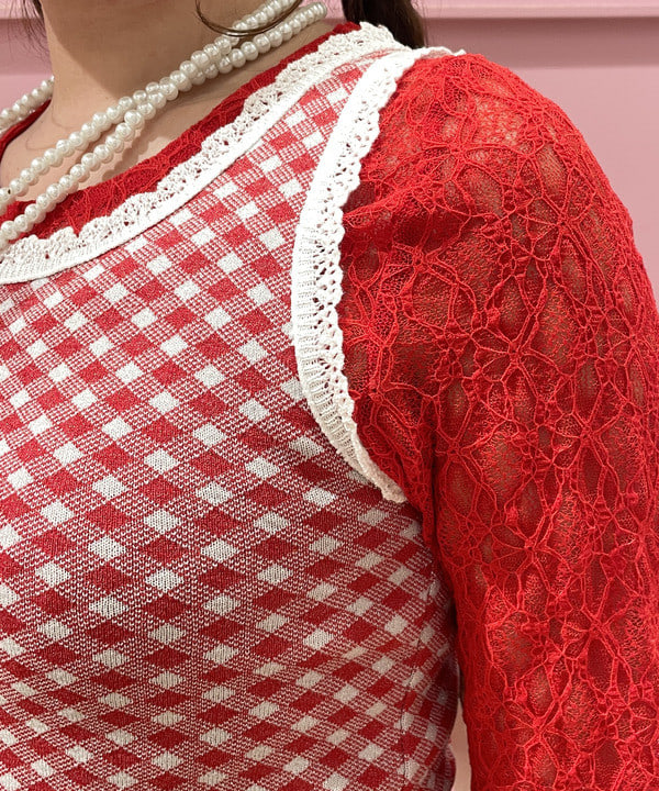 二ツ木 瑠夏さんの「BEAMS WOMEN｜レース スカーフ」を使ったコーディネート