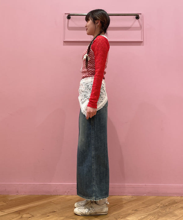 二ツ木 瑠夏さんの「BEAMS WOMEN｜レース スカーフ」を使ったコーディネート