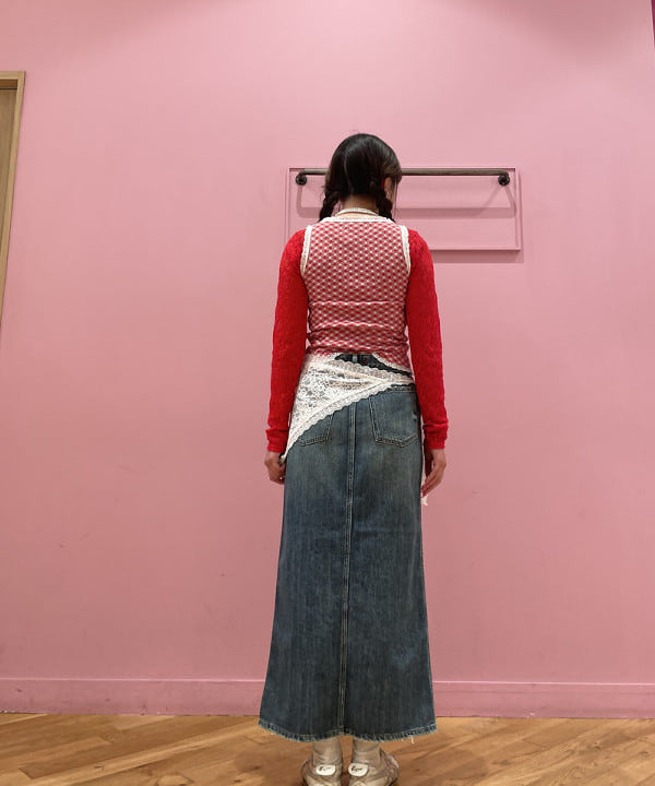 二ツ木 瑠夏さんの「BEAMS WOMEN｜レース スカーフ」を使ったコーディネート