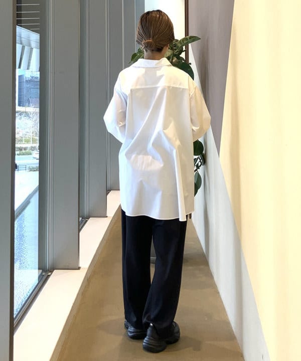 蒲原 捺美さんの「BEAMS WOMEN｜2WAY オーバーシャツ」を使ったコーディネート