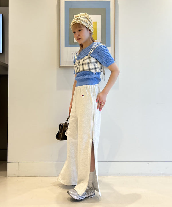 ナカノ アイさんの「BEAMS WOMEN｜ケーブル クルーネック ニット」を使ったコーディネート