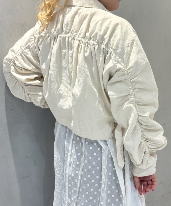 大石彩可さんの「BEAMS WOMEN｜maturely / バルーン ギャザー ブルゾン」を使ったコーディネート