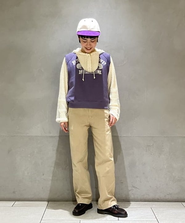 葵さんの「BEAMS WOMEN｜コットン サーマル クルーネック ロングスリーブ Tシャツ」を使ったコーディネート