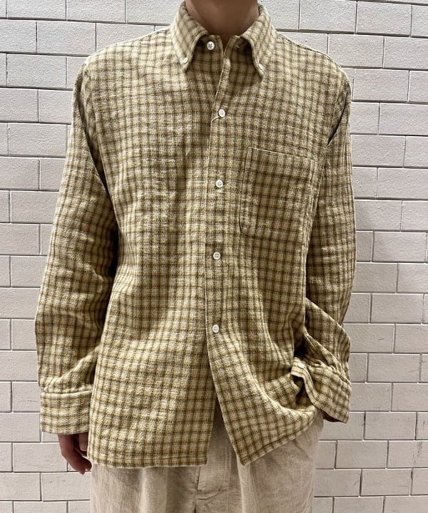 流聖さんの「BEAMS WOMEN｜Open B.D. Panama Check Double Face」を使ったコーディネート