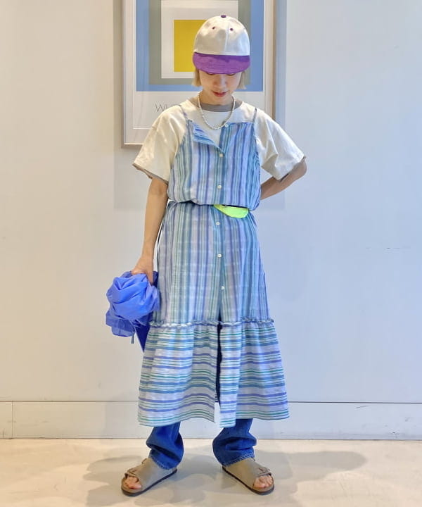Kaoru Sakumaさんの「BEAMS WOMEN｜【別注】SCREEN STARS / レイヤード Tシャツ」を使ったコーディネート