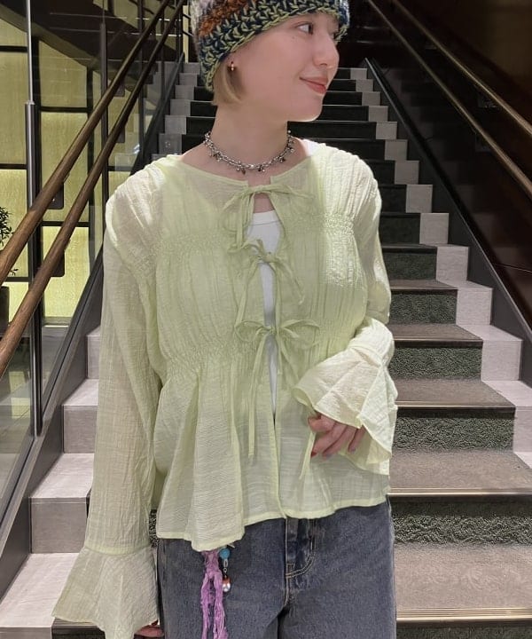 Hazukiさんの「BEAMS WOMEN｜オーバーダイ デニム パンツ」を使ったコーディネート