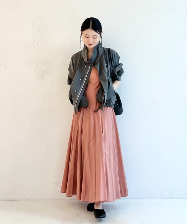 隈元 楓さんの「BEAMS WOMEN｜upper hights / U-51 シアー ショートブルゾン」を使ったコーディネート
