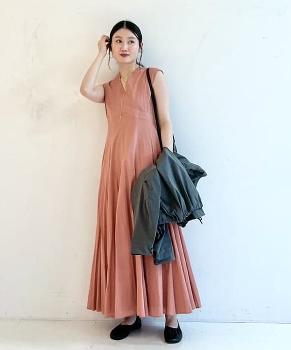 隈元 楓さんの「BEAMS WOMEN｜upper hights / U-51 シアー ショートブルゾン」を使ったコーディネート
