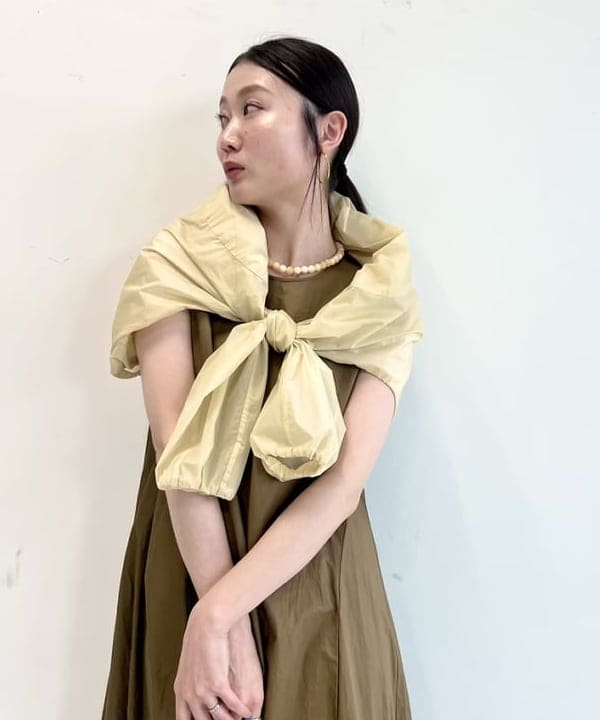 隈元 楓さんの「BEAMS WOMEN｜シアー ドルマン ジップブルゾン」を使ったコーディネート