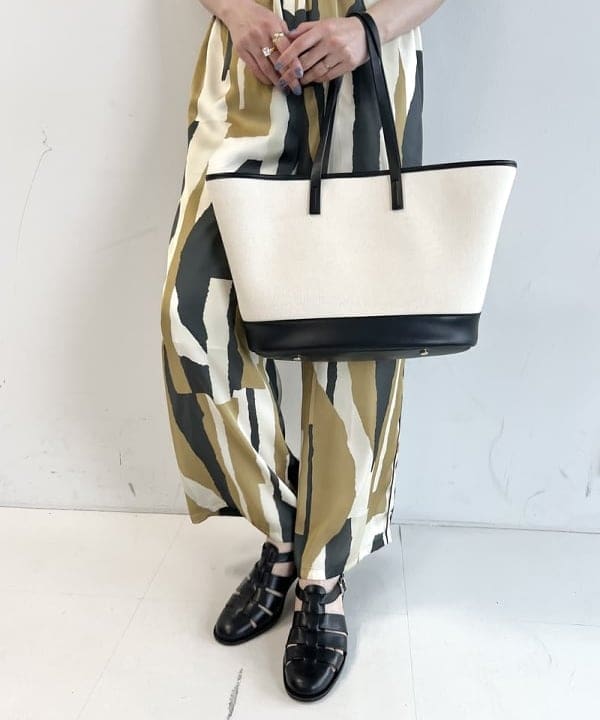 隈元 楓さんの「BEAMS WOMEN｜ハーフスリーブ ポロニット」を使ったコーディネート