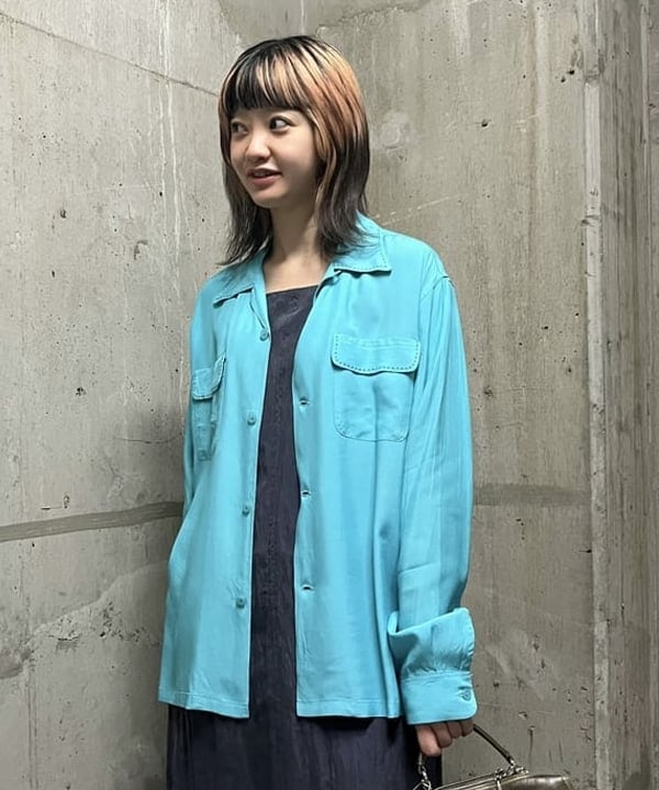 前田 優衣さんの「BEAMS WOMEN｜STYLE EYES / BOWLING L/S SHIRTS」を使ったコーディネート