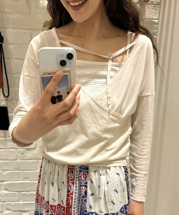 み　う　ちさんの「BEAMS WOMEN｜【別注】BINDU / マリン スカート」を使ったコーディネート