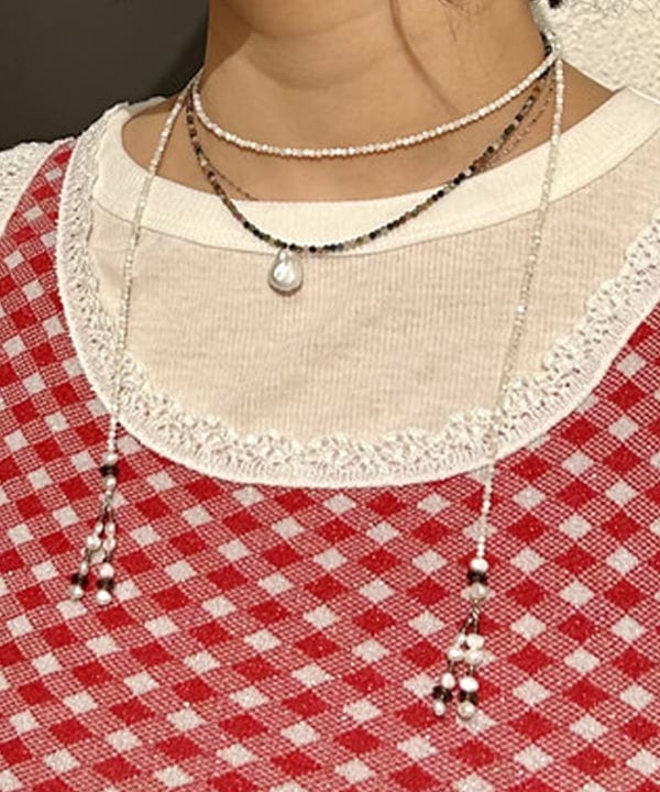 早川 萌子さんの「BEAMS WOMEN｜テレコ リブ クルーネック トップス」を使ったコーディネート