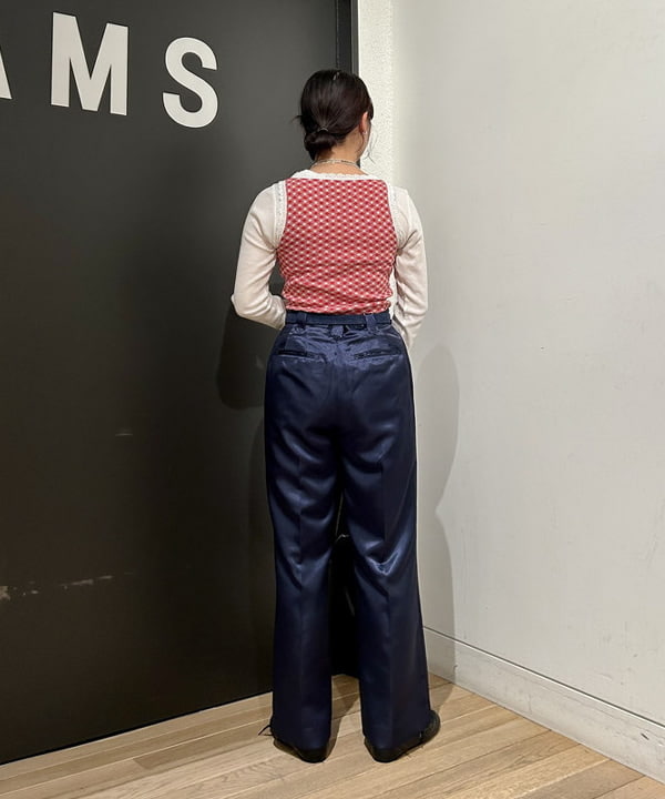 早川 萌子さんの「BEAMS WOMEN｜テレコ リブ クルーネック トップス」を使ったコーディネート