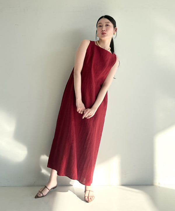 隈元 楓さんの「BEAMS WOMEN｜リネン 2WAY ワンピース .M」を使ったコーディネート