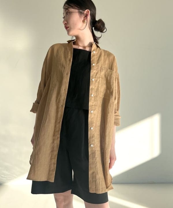 隈元 楓さんの「BEAMS WOMEN｜ビーチサイド シャツ .M」を使ったコーディネート