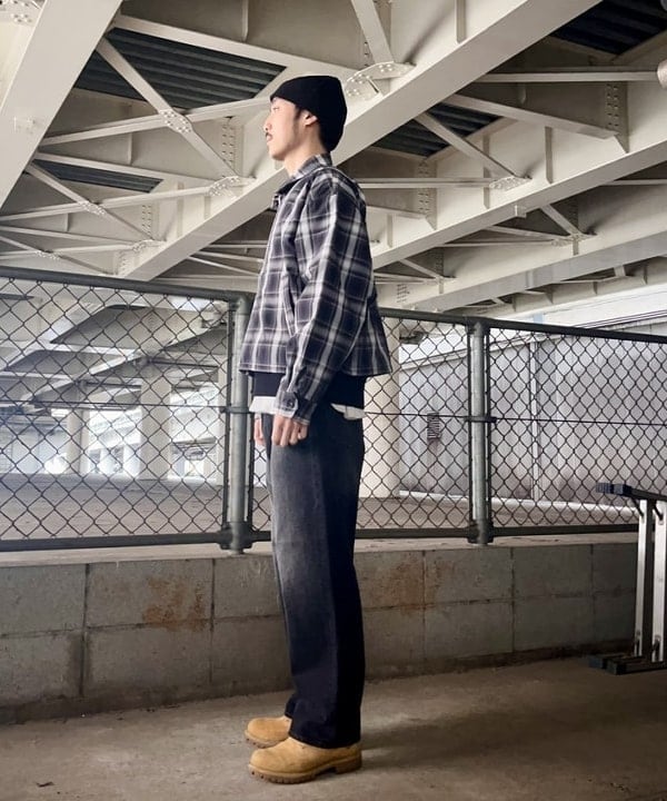 高遠 恒巳さんの「BEAMS WOMEN｜ショート チェック ブルゾン」を使ったコーディネート