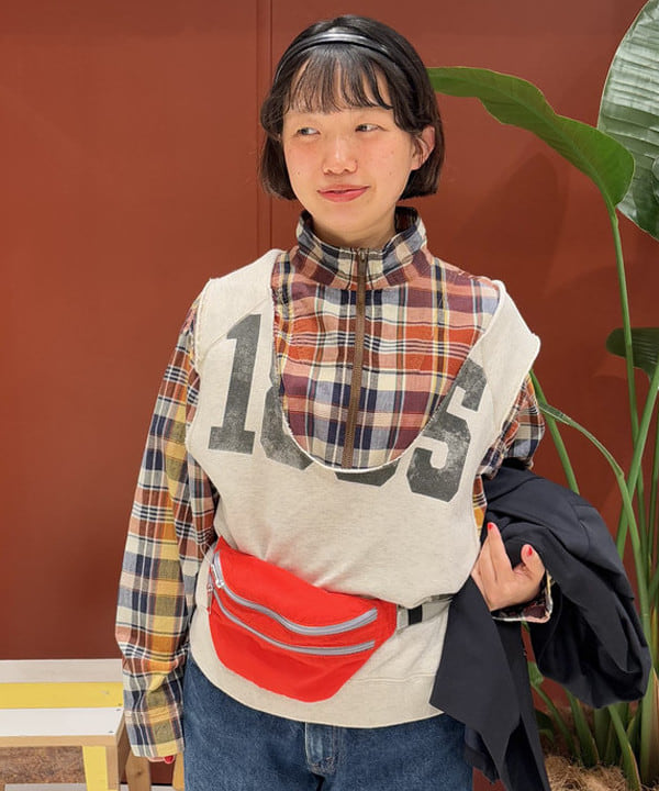 ショ〜ジさんの「BEAMS WOMEN｜maturely / ダブル ブレステッド ノーカラー チェンジ ボタン ジャケット」を使ったコーディネート