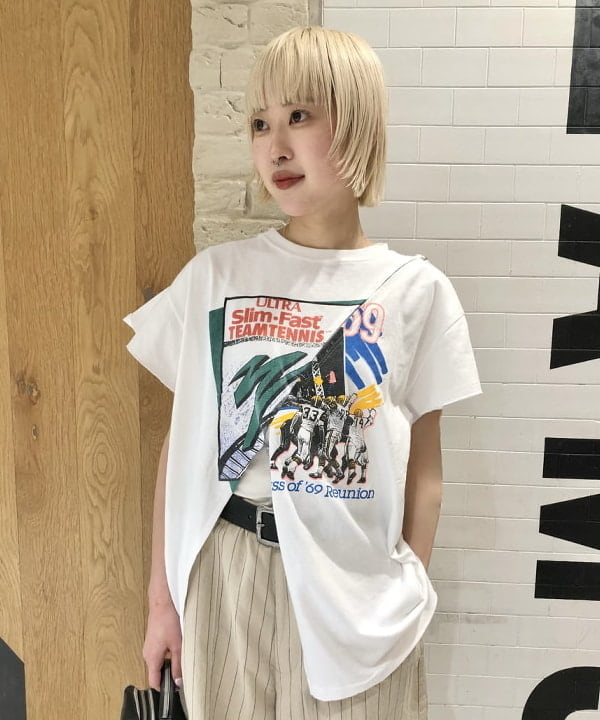 amaさんの「BEAMS WOMEN｜40mm ヴィンテージ バックル ベルト」を使ったコーディネート