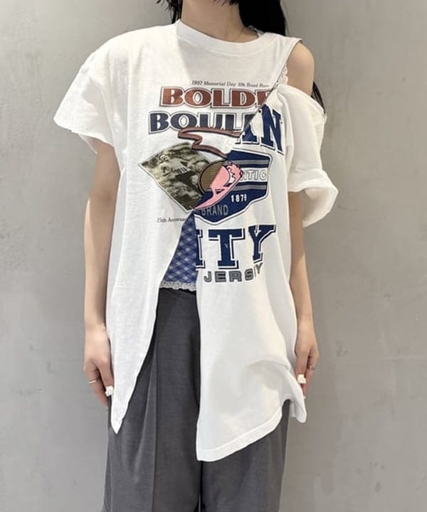 須賀さんの「BEAMS WOMEN｜ストライプ チェック スラックス」を使ったコーディネート