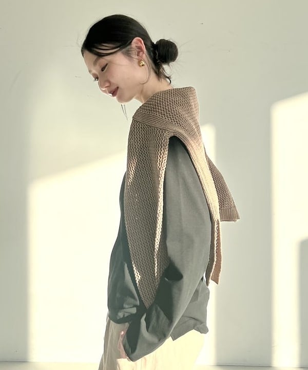 隈元 楓さんの「BEAMS WOMEN｜【別注】ATON / DRY COTTON JERSEY ロングスリーブ Tシャツ」を使ったコーディネート