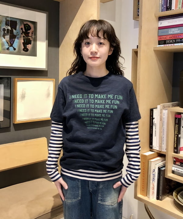笠井 祐希さんの「BEAMS WOMEN｜BEAMS BOY / フライス 1cm ボーダー」を使ったコーディネート