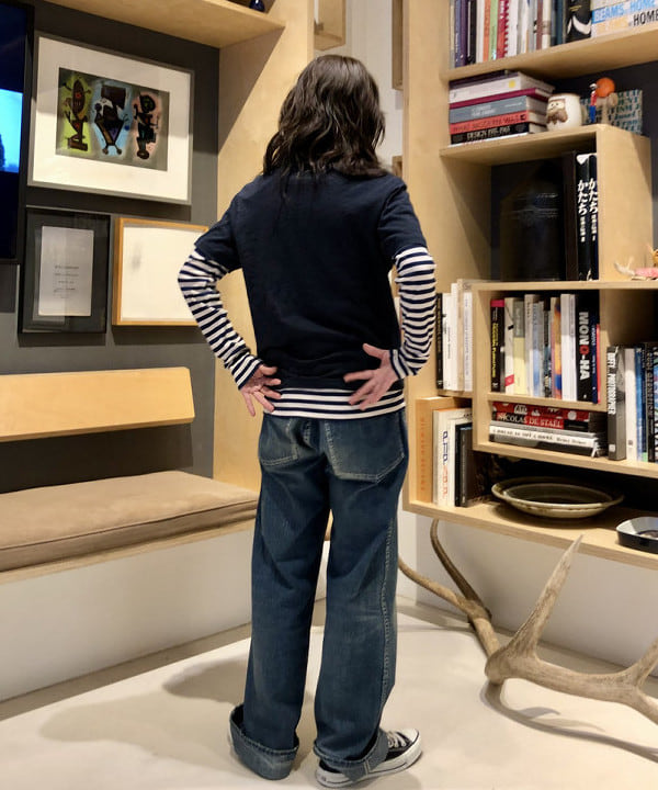 笠井 祐希さんの「BEAMS WOMEN｜BEAMS BOY / フライス 1cm ボーダー」を使ったコーディネート