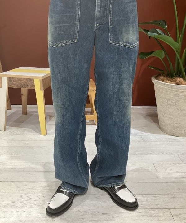 ハルさんの「BEAMS WOMEN｜【別注】BUZZ RICKSON’s / USED DENIM PULLOVER」を使ったコーディネート