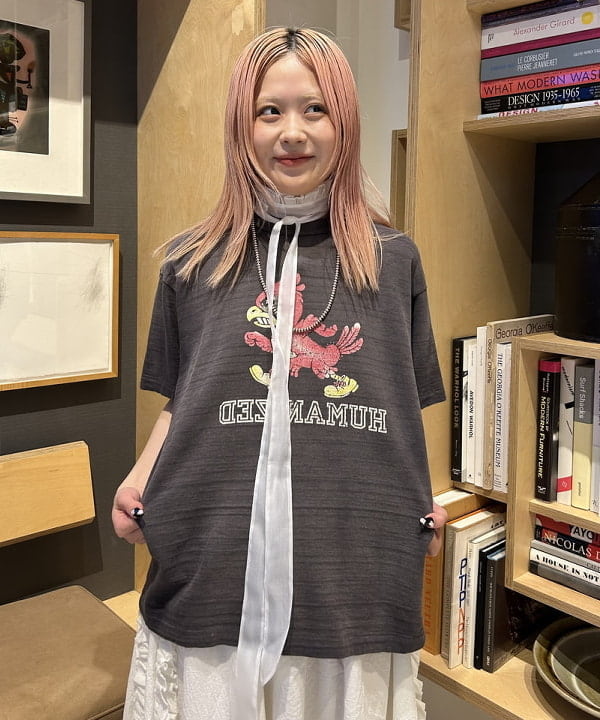 安藤 菜央さんの「BEAMS WOMEN｜リネン チェック ショートスリーブ シャツ」を使ったコーディネート