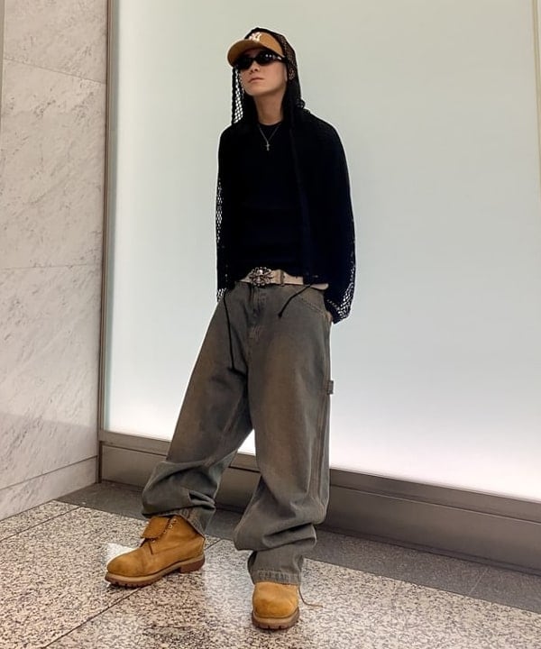 はるひむさんの「BEAMS WOMEN｜ビッグ メッシュ フーディー」を使ったコーディネート